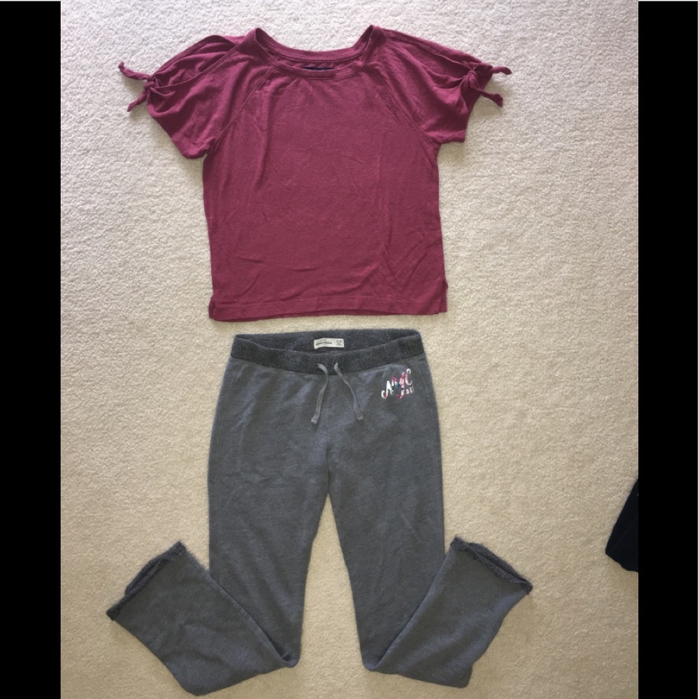 Abercrombie Kids sweatpants & top girls 13/14